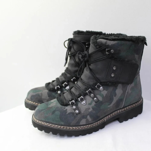 Earth Kodiak Glacier suede camo hiking boots size 8  - Picture 10 of 14